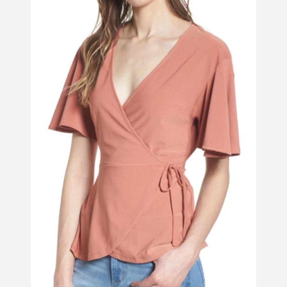 Leith Women's Pink and Cream Shirt